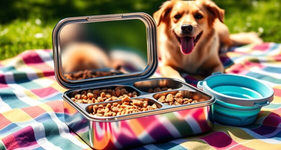 dog travel food containers