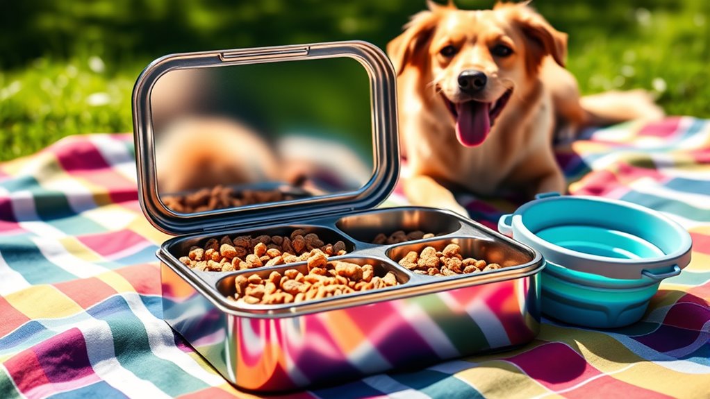 dog travel food containers