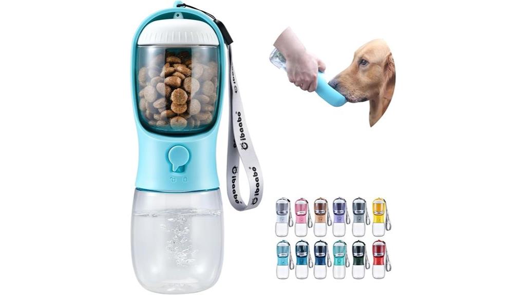 dog travel water food dispenser