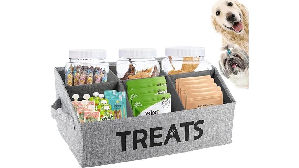 dog treat storage organizer