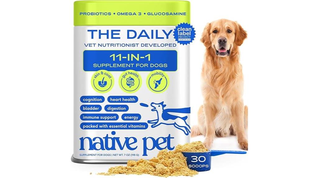 dog vitamin supplement scoop