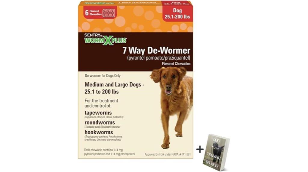 dog worm treatment pack