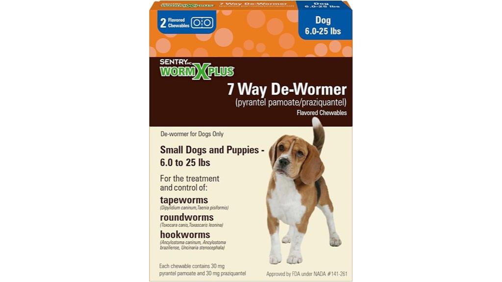dog wormer medication package