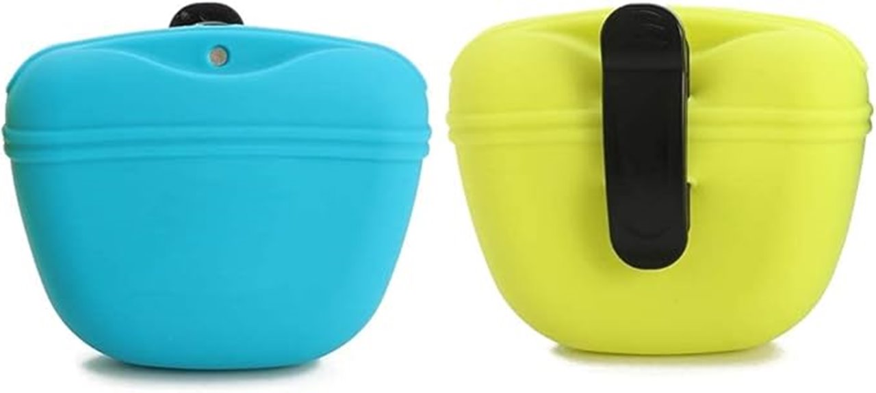 dual silicone dog treat pouches