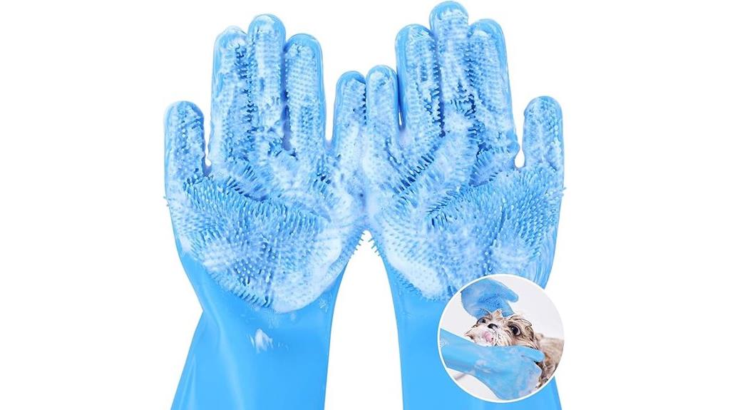 durable grooming glove teeth
