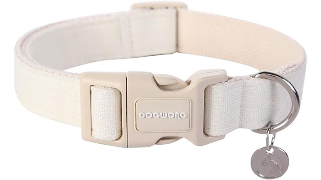 durable hemp dog collar