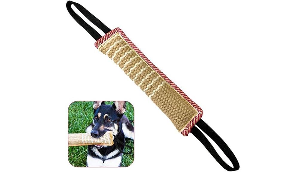 durable tug toy handles