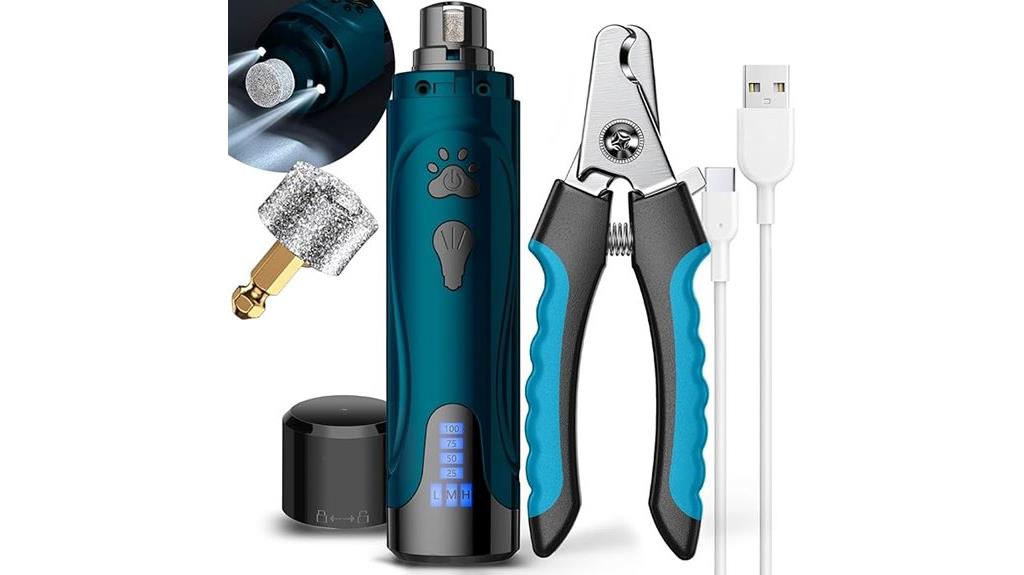 electric dog nail grooming kit
