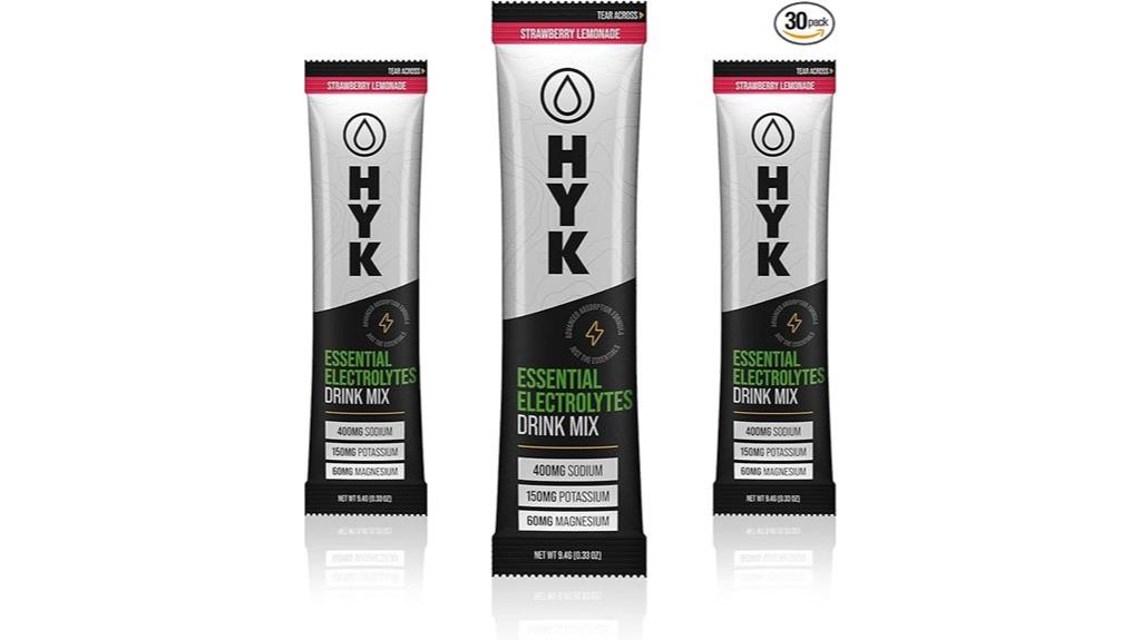 electrolyte hydration powder packets