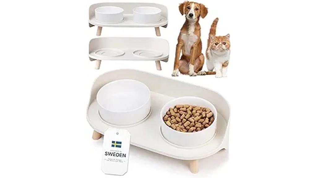 elevated ceramic pet bowls