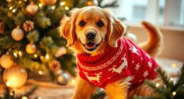 festive dog sweaters collection