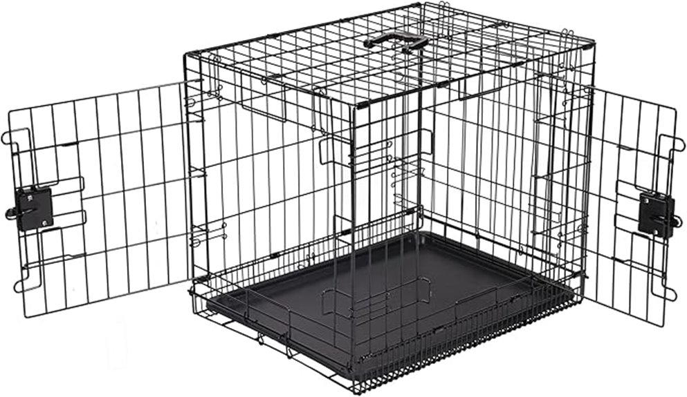 foldable metal dog crate