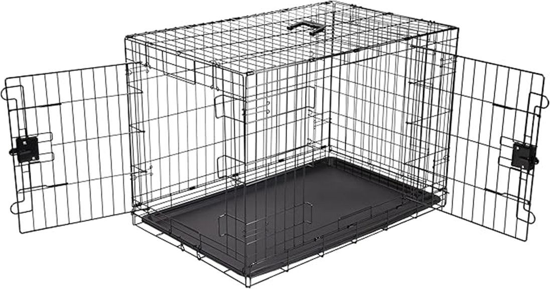 foldable metal dog crate