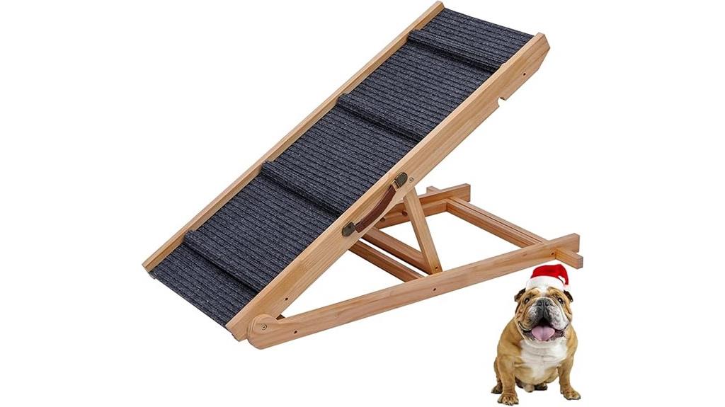 foldable wooden pet steps