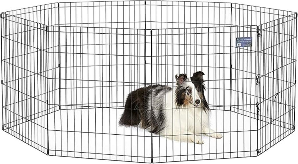 folding metal exercise pen