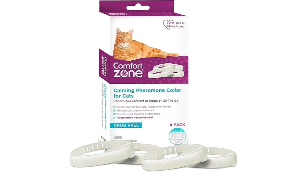 four collar calming packs