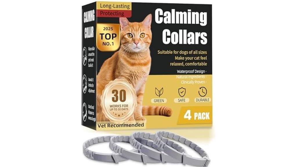 four pack calming collars