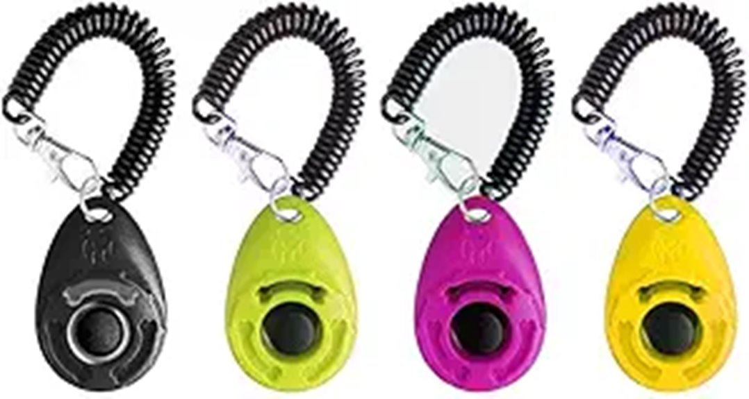 four pack colorful clickers
