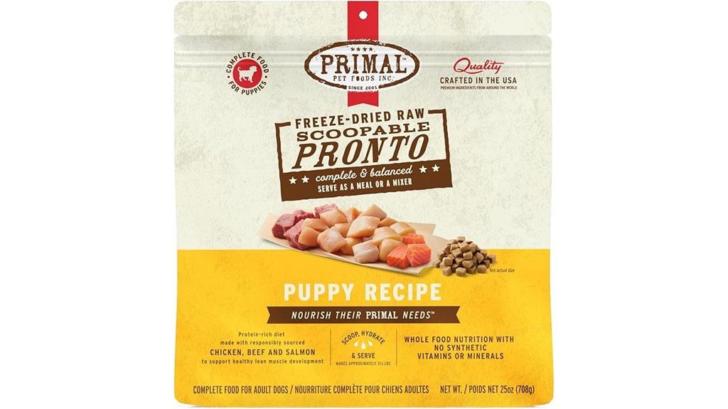 freeze dried puppy dog food