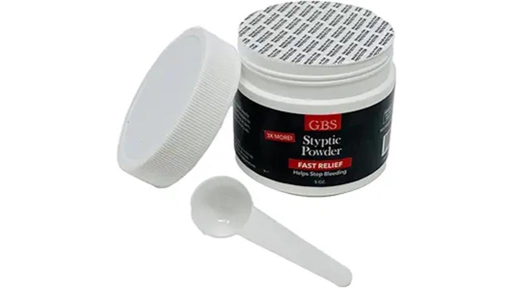 g b s styptic powder scoop