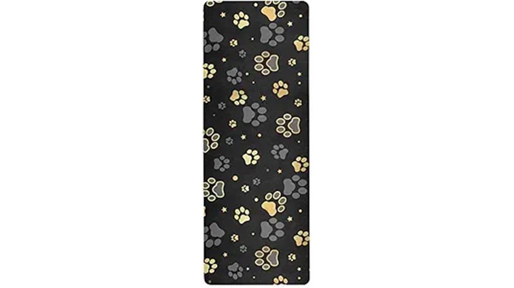 gold paw star yoga mat