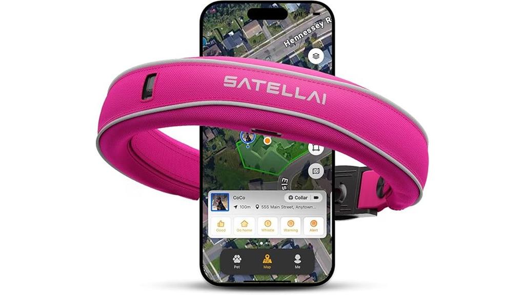 gps dog collar long battery