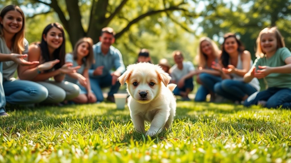 gradual positive puppy socialization