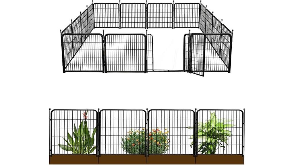 heavy duty iron fence