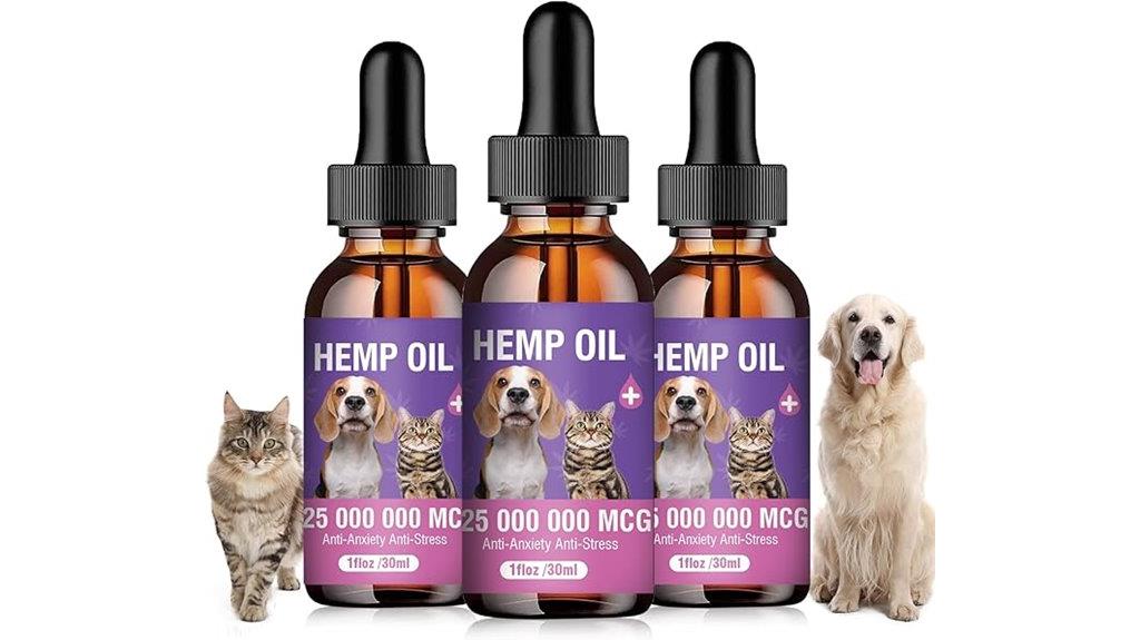 hemp oil pet supplement pack