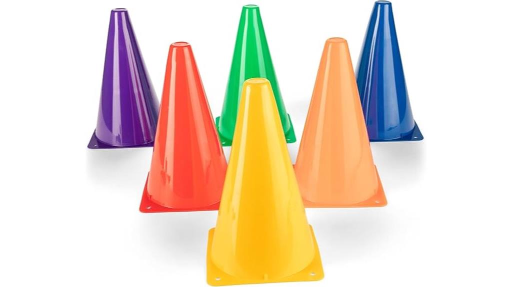 high visibility polyethylene cone
