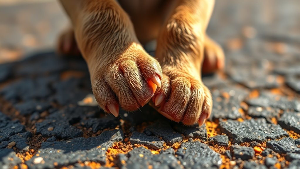 hot pavement burns and dehydration