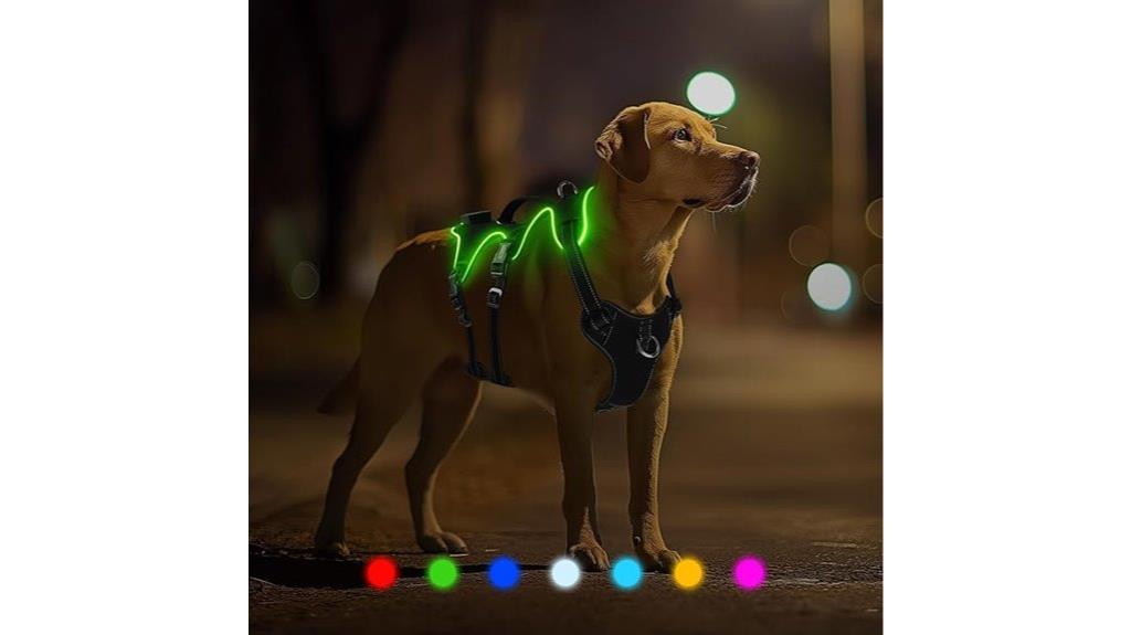 illuminated dog harness