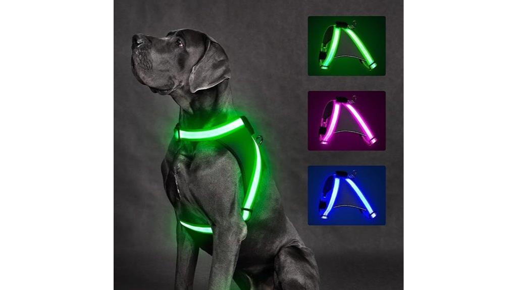 illuminated night dog harness