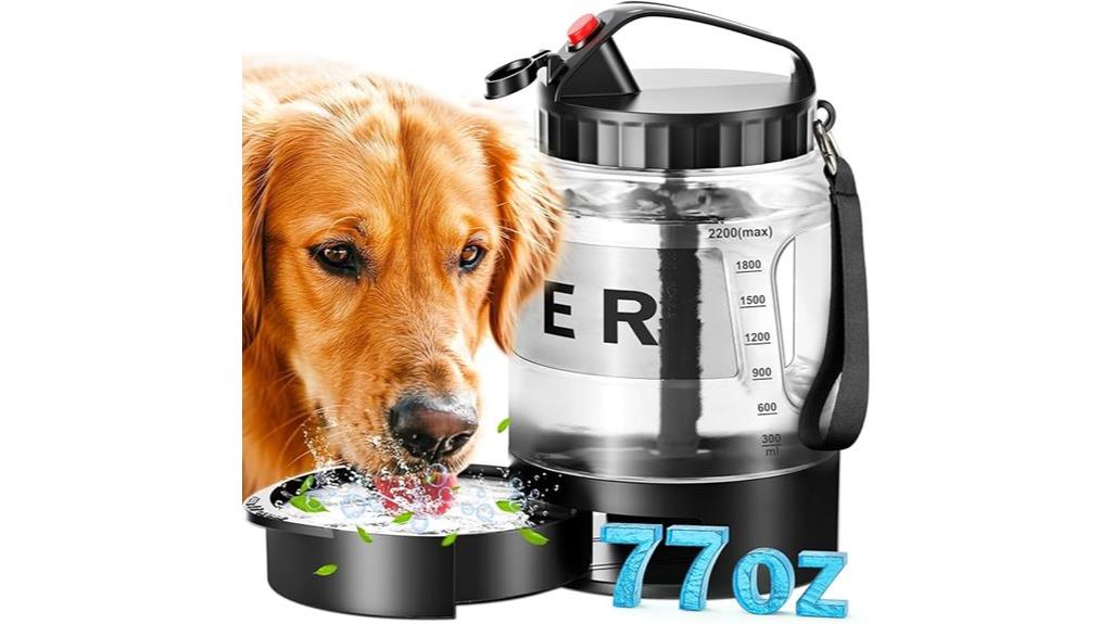 large capacity dog water bottle