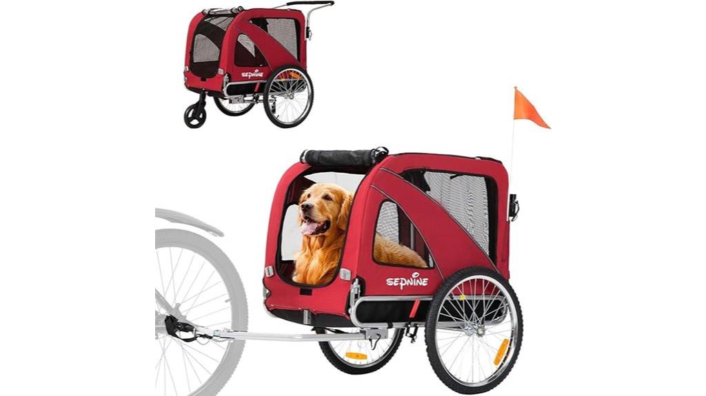 large dog bike trailer