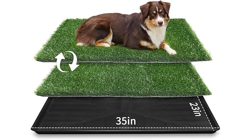 large dog grass tray