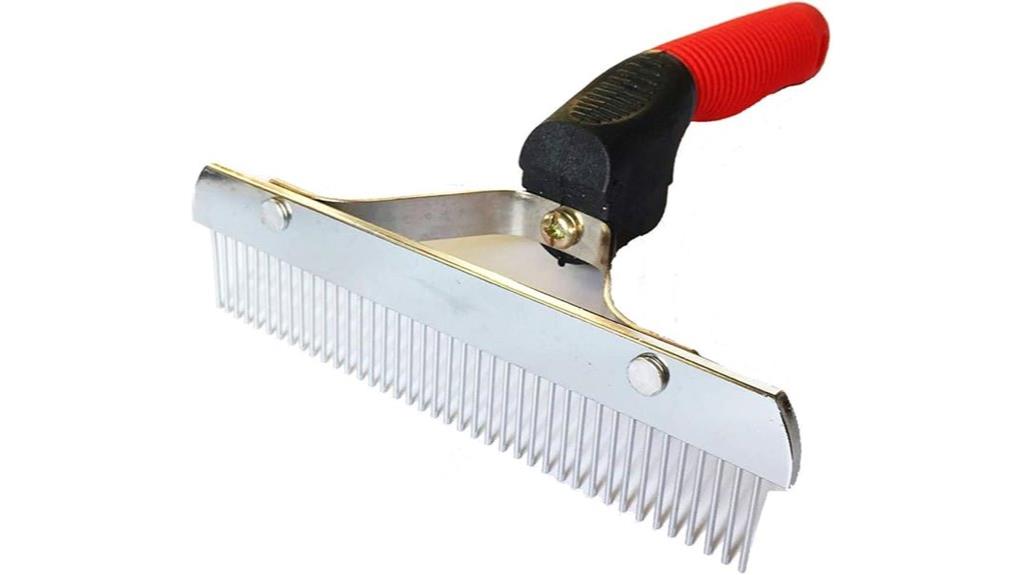 large dog grooming rake