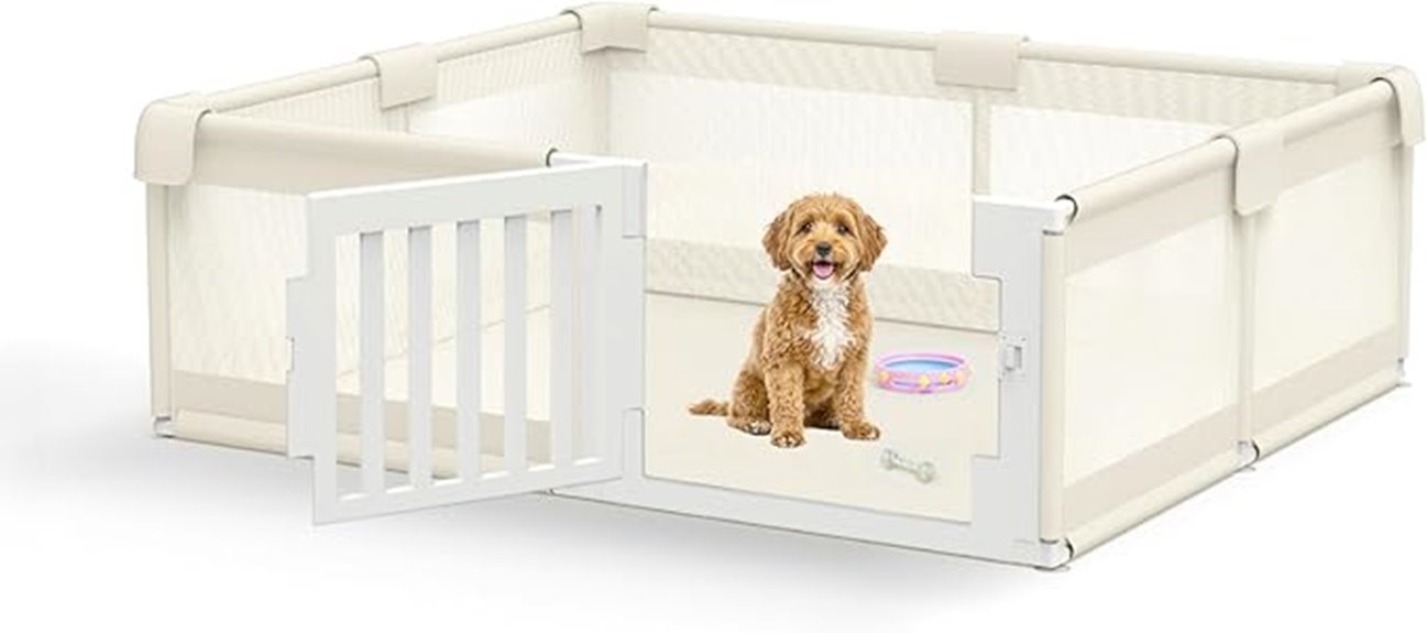 large dog playpen with door