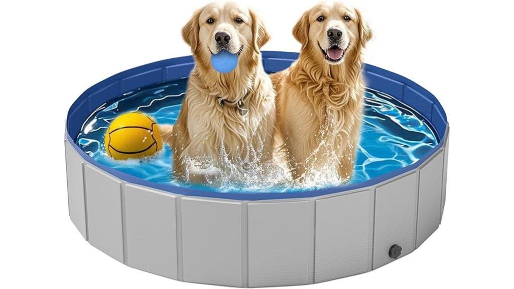 large foldable plastic dog pool