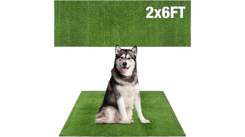 large green dog pad
