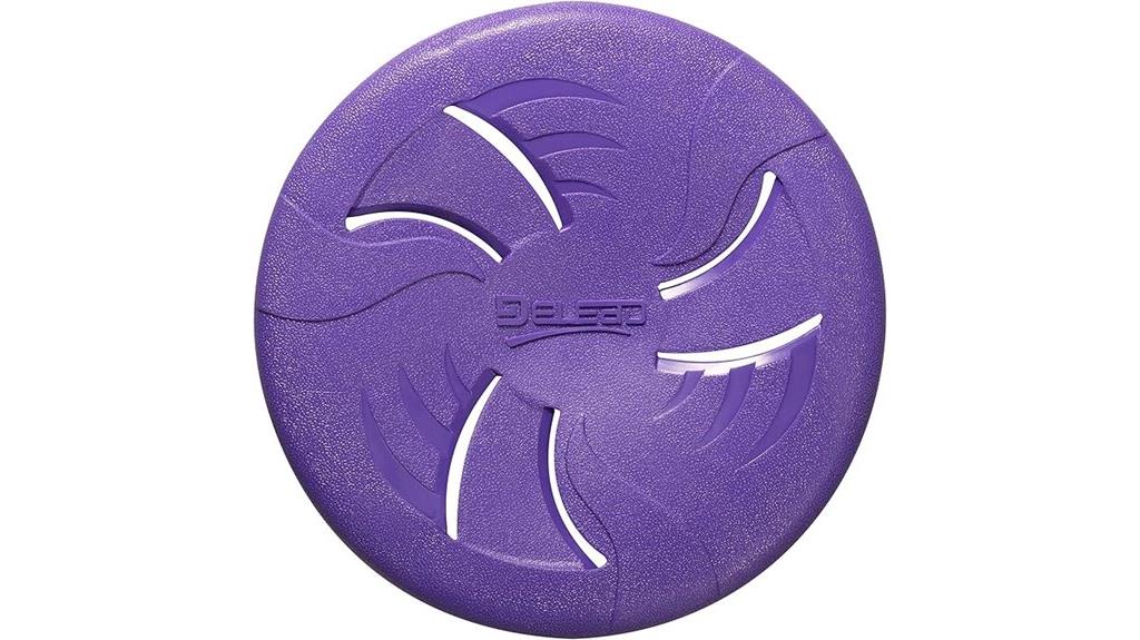 large purple flying disc