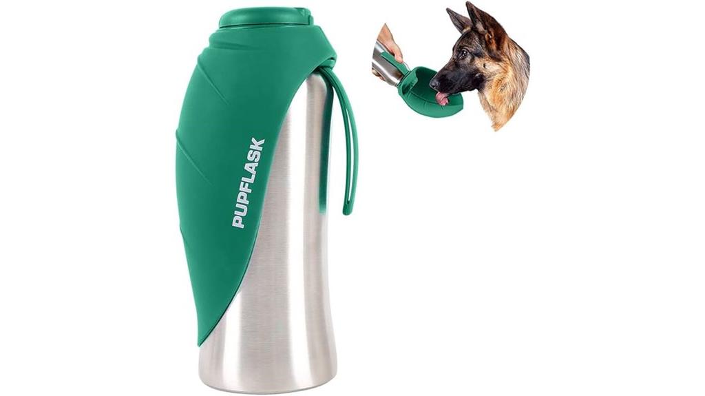 large stainless steel water bottle