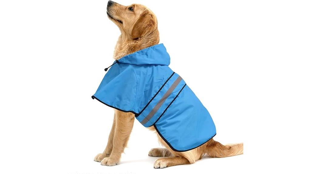 large waterproof dog raincoat