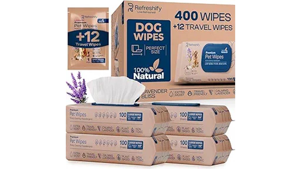 lavender scented pet wipes