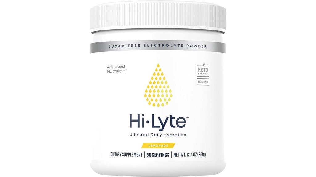 lemonade electrolyte hydration powder