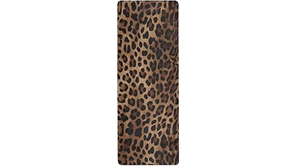 leopard print yoga mat