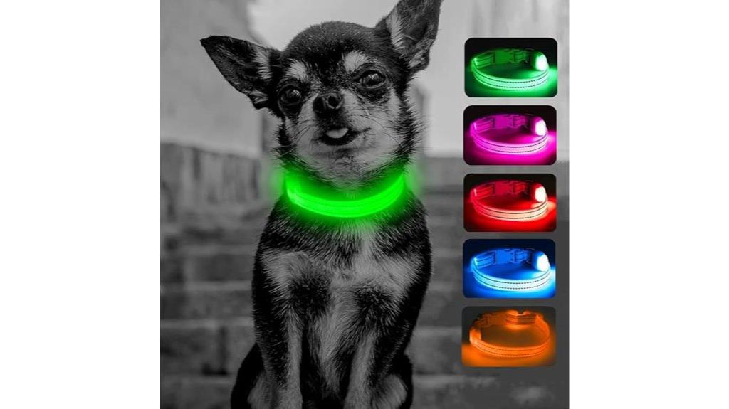 light up rechargeable dog collar