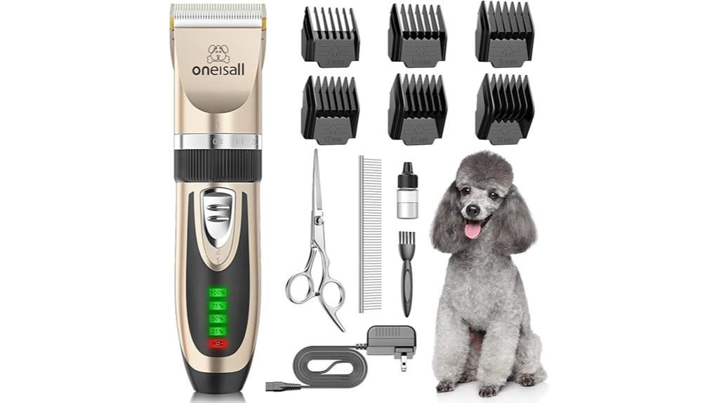 low noise cordless grooming kit