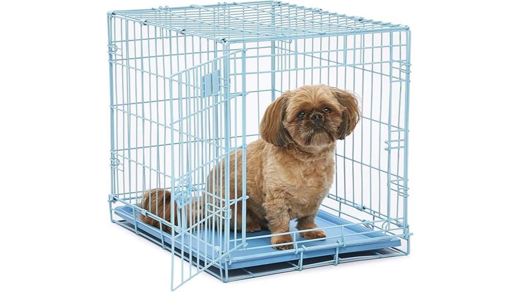 midwest blue folding crate