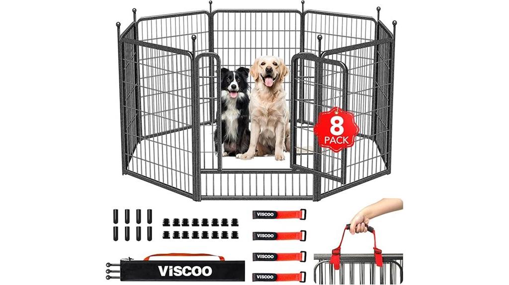 outdoor metal dog pen